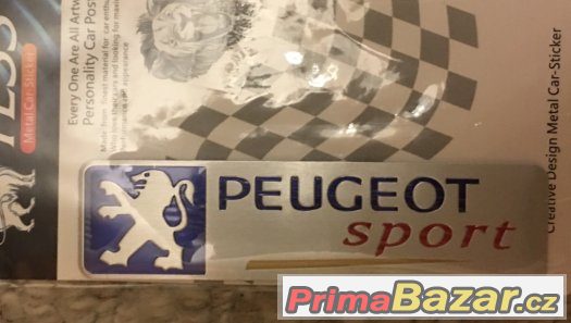 Hliníková samolepka PEUGEOT Motorsport - nálepka – fotografie 4
