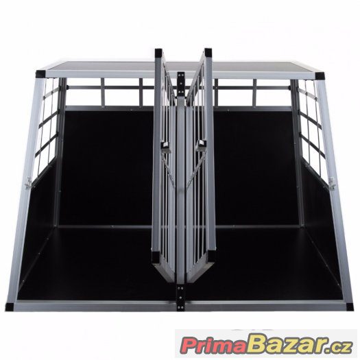 Alu přepravní, transportní box / klec pro psa, psy do auta. – fotografie 4