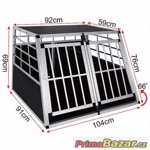 Přepravní,transportní box/klec pro psa,psy s přepážkou 104cm – fotografie 1