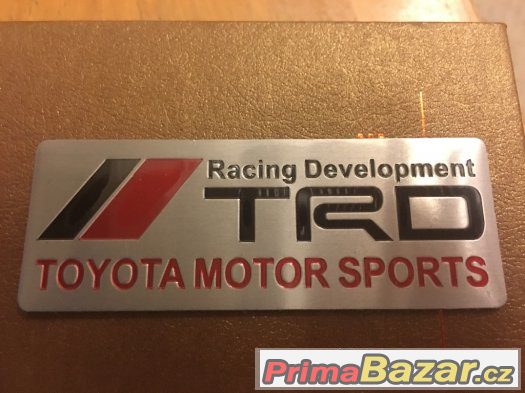 Hliníková samolepka Toyota TRD 2 – fotografie 1