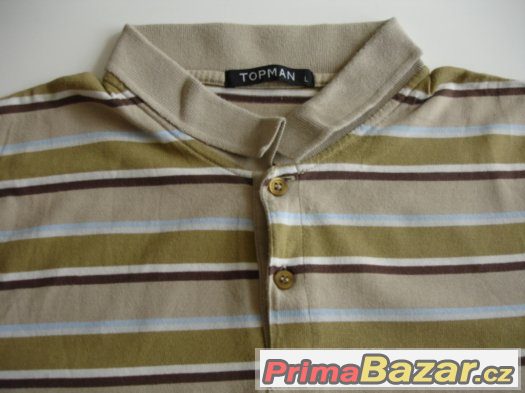 Pánské originální polo tričko od značky TOPMEN vel. L – fotografie 2