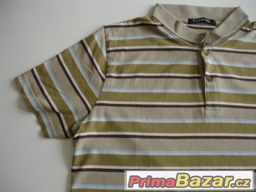 Pánské originální polo tričko od značky TOPMEN vel. L – fotografie 3