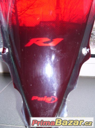 plexi YAMAHA YZF-R1 červené  PUIG plexi R1 02/04 – fotografie 2