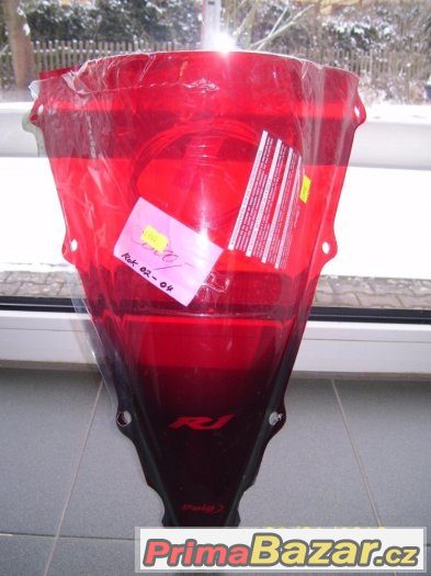 plexi YAMAHA YZF-R1 červené  PUIG plexi R1 02/04 – fotografie 3