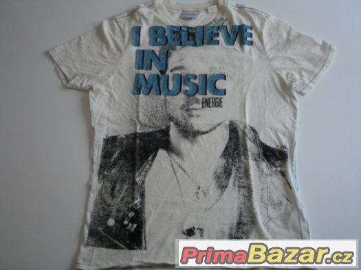 Energie stylové bílé triko v. M/L – fotografie 3