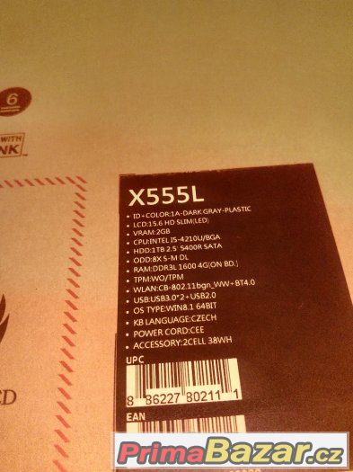 Asus X555L – fotografie 1