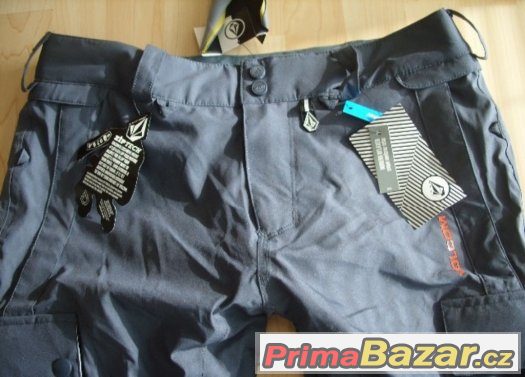 NOVE pánske tmavošedé zimní kalhoty -oteplovaky VOLCOM vel.M – fotografie 5