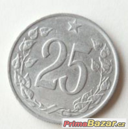 mince 25 Haléřů – 1962  - vzácný kus – fotografie 1