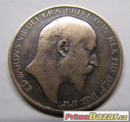 Mince – britská pence – 1904 – fotografie 1