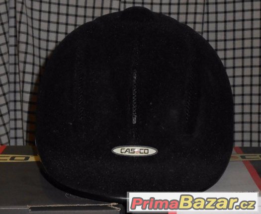 Casco youngster black-flock 49-54 cm velikost S NOVÁ – fotografie 1