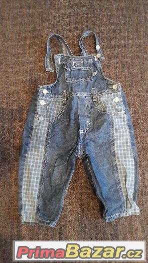 Džínové kalhoty unisex vel. 9-12m – fotografie 1