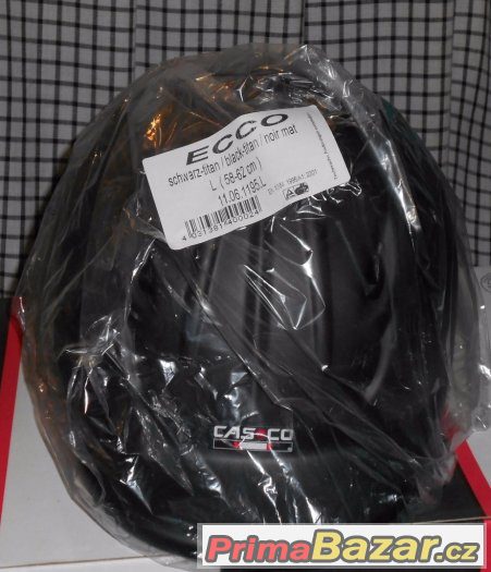 Casco ecco black-titan noir mat 58-62 cm velikost L Nová – fotografie 2