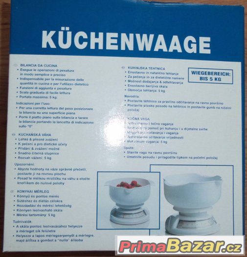 Prodám - nepoužívaná kuchyňská váha - max. 5 kg. – fotografie 2