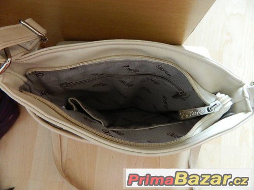 Crossbody kabelka béžová, nude – fotografie 2
