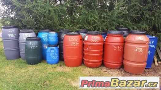 Plastové sudy, sud, soudek, barel, 25l, 50l, 120l, 200l 220 – fotografie 1