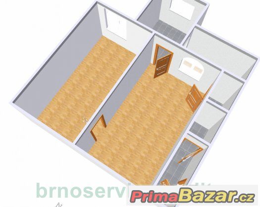 Pronájem bytu 2+1/2 bedroom flat to rent 44 m2 Brno-center – fotografie 4