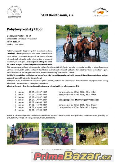 Letní pobytové tábory u koní – fotografie 1