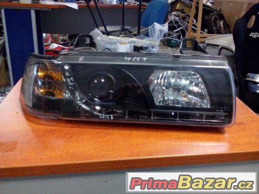 Přední LED čiré světlomety na BMW E36 – fotografie 2