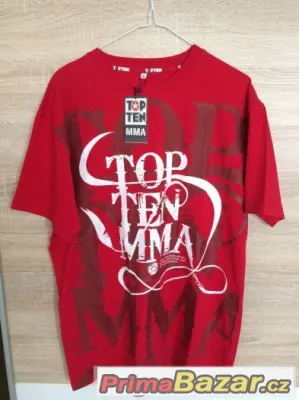 Pánské triko "TOP TEN MMA",nové,červené