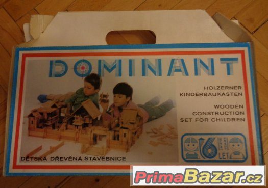 Dětská dřevěná stavebnice- Dominant Nová nikdy nehraná – fotografie 1