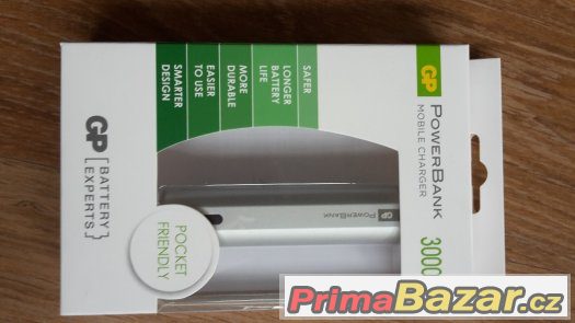 Power Bank GP FN03M 3000mAh bílá – fotografie 1
