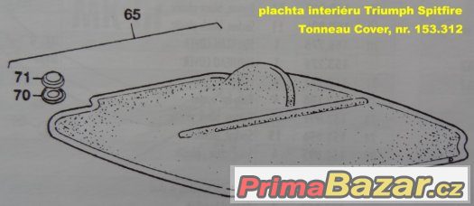 TRIUMPH SPITFIRE plachta interiéru – fotografie 4