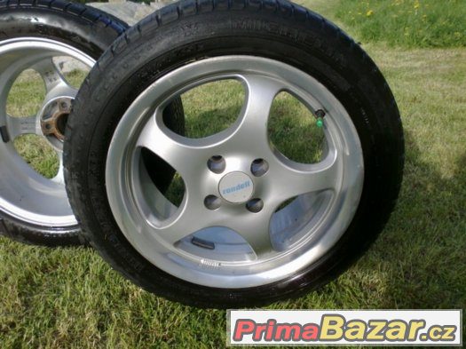 4 kola Borbet 7Jx15 H 2,litá,Germany..+ 195/50R15 82T Michel – fotografie 1