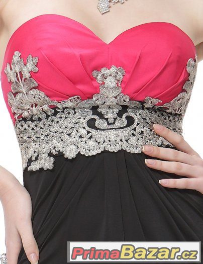 Značkové sexy plesové šaty S/M - NOVÉ /motýlek zdarma/ – fotografie 5