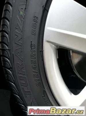 Prodám nové letní pneu Bridgestone Turanza 215/45/16 86H 4ks