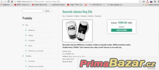 Boxerské rukavice KING – fotografie 4