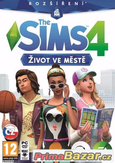 THE SIMS 4 : ŽIVOT VE MĚSTĚ - ČESKÉ TITULKY - NOVÁ - PC DVD – fotografie 1