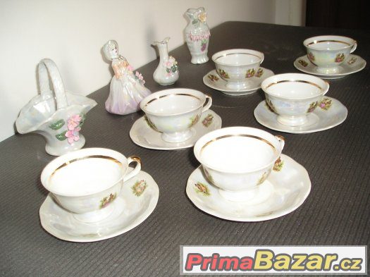 Porcelánová růžová sada - kompletní. – fotografie 4