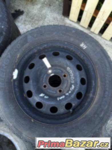 PRODÁM OBUTOU LETNÍ SADU NA FORD 4x108 S PNEU 185/65/14" – fotografie 1