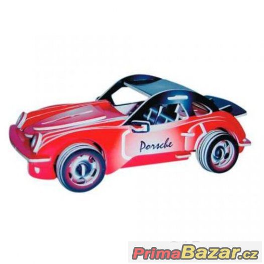 Dřevěné 3D puzzle dřevěná skládačka auta - Porsche PC066 – fotografie 1