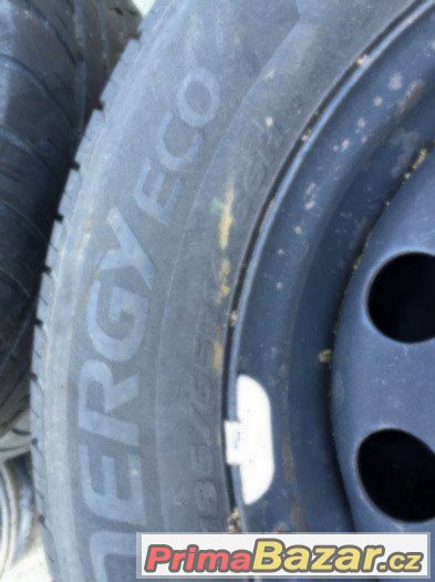 PRODÁM OBUTOU LETNÍ SADU NA FORD 4x108 S PNEU 185/65/14" – fotografie 4