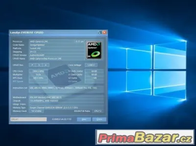 2 Výkonné, plně 64-bitové procesory AMD Opteron 246, sc.940