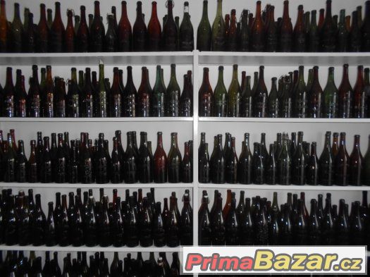 Koupím staré pivní lahve s litými nápisy – fotografie 5