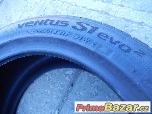 4x nové letní Hankook Ventus S1 Evo2 225/45/17 91W – fotografie 4
