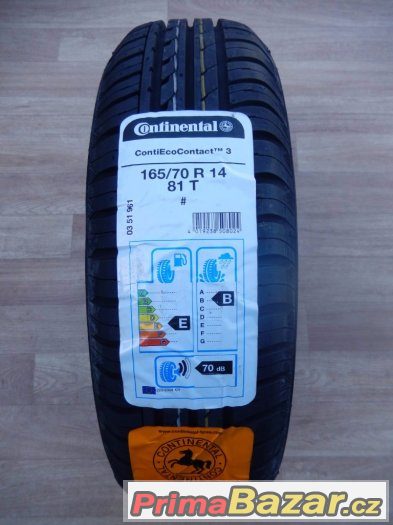 4x nové letní Continental ContiEcoContact3 165/70/14 81T – fotografie 2