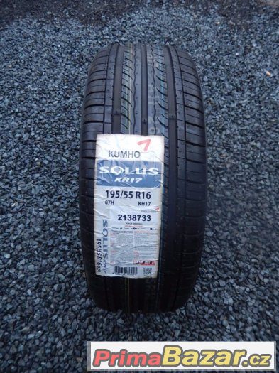 4x nové letní Kumho Solus KH17 195/55/16 87H – fotografie 2