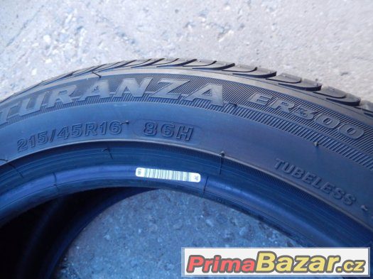 4x nové letní Bridgestone Turanza ER300 215/45/16 86H – fotografie 4