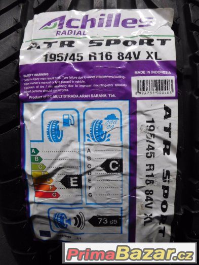 4x nové letní Achlilles ATS Sport 195/45/16 84V – fotografie 3
