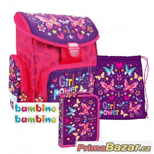 AKTOVKA BATOH set 3v1 BAMBINO FLOWERS – fotografie 1