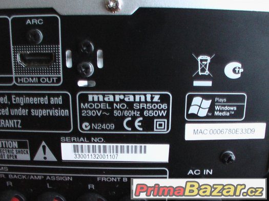 7.2 Marantz SR 5006, 6x HDMI, bi-amping, 2x subwoofer – fotografie 4