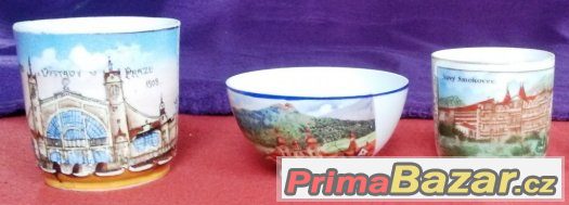 UPOMÍNKOVÉ PORCELÁNOVÉ HRNÍČKY/POHÁRKY – fotografie 1