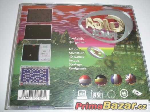 Retro staré hry na originálním 2CD 1361 her Giga pack – fotografie 2