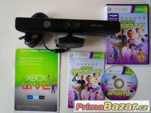 Kinect na Xbox - TOP STAV - záruka 07/2017 + hra ZDARMA – fotografie 1