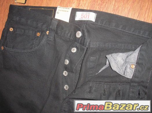 úplně nové černé džíny Levis 501 – fotografie 3