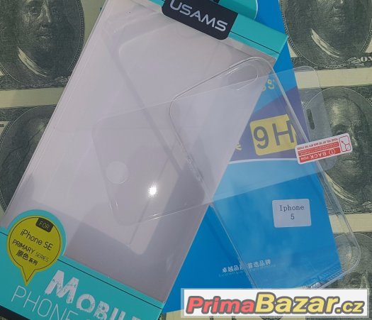 iPhone 5 / 5s / 5SE - SADA Pouzdro+Tvrzené Ochranné Sklo – fotografie 5