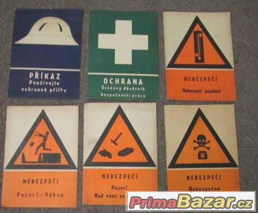 cedule bezpečnostní plast smalt papir umakart atd tabulky.. – fotografie 1